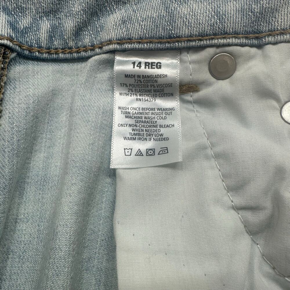 Aeropostale Low Rise Flare Jeans Light Wash Y2K Stretch Denim Size 14R - Picture 13 of 14